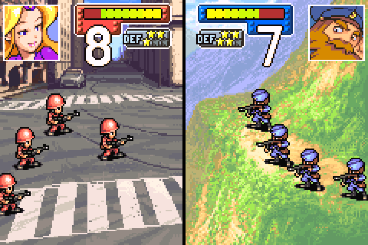 Day 4 attack 2: second infantry follows up from mountain to finish off the weakened enemy infantry