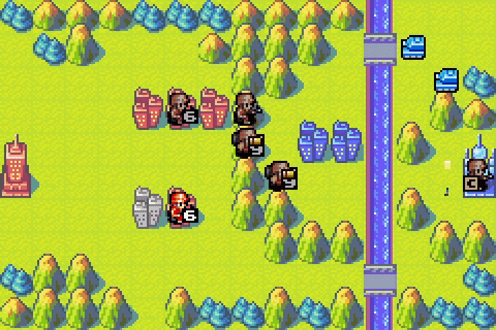 Infantry capture animation — covert squad begins capturing Olaf’s HQ while mechs hold off remaining tanks