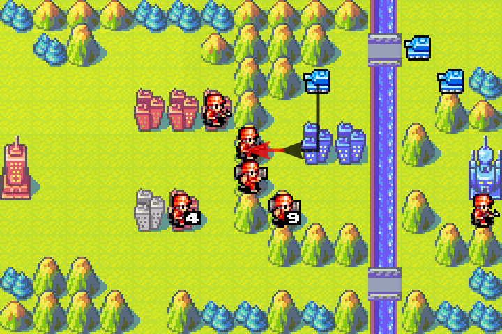 Olaf takes the second bait — tank attacks infantry on mountain