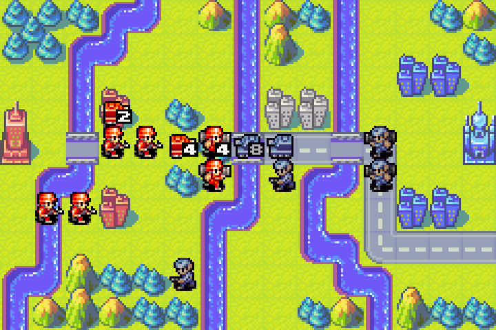 The mech takes heavy damage from Olaf’s tank, confirming tanks beat mechs in direct combat