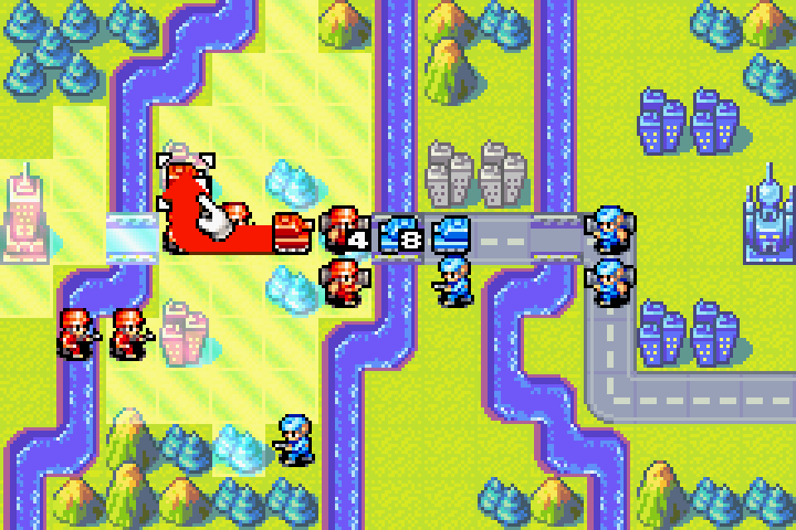 Join command selected — one mech moves onto the tile with the other mech
