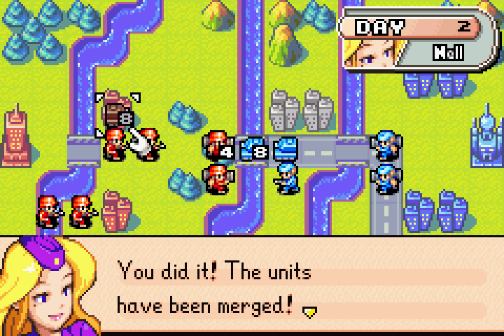 Result of Join — one mech unit with nearly full HP, ready to keep fighting
