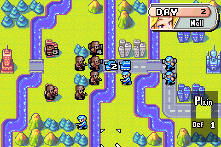 Second infantry covering the first infantry’s flank to prevent double-teaming