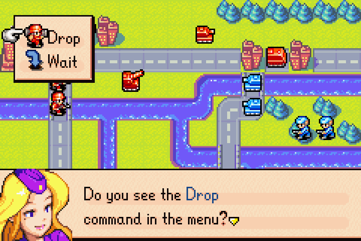 Drop point chosen for the mech — placing it to defend the city from Olaf’s infantry
