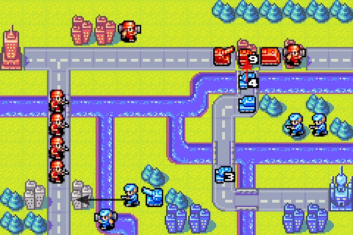 Olaf’s 4HP tank attacking our 9HP tank on the city — a desperate trade that won’t work out for him