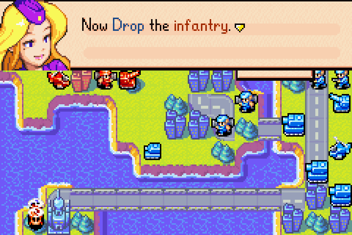 T copter positioned adjacent to land, ready to drop the infantry