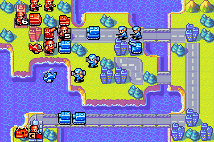 Final Day 3 Orange Star attack — remaining units strike to cover the HQ capture