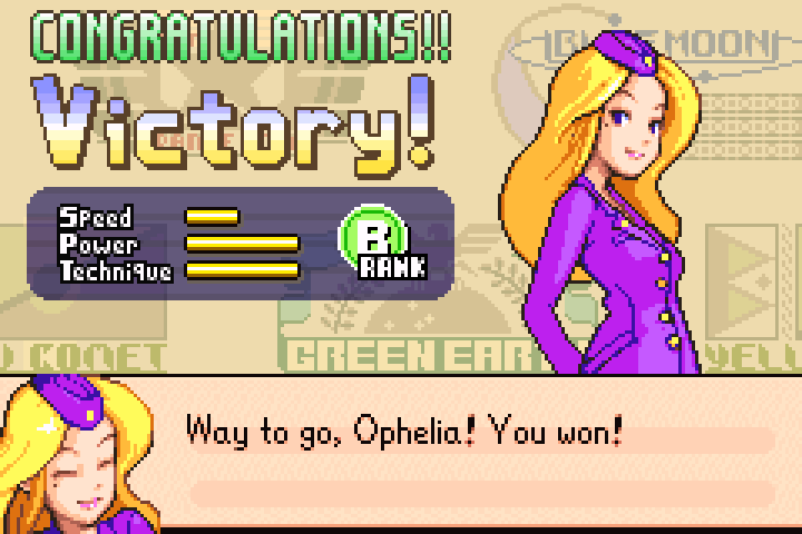 Results screen for Copter Tactics showing B rank with half scores in Speed, and perfect score in Power and Technique